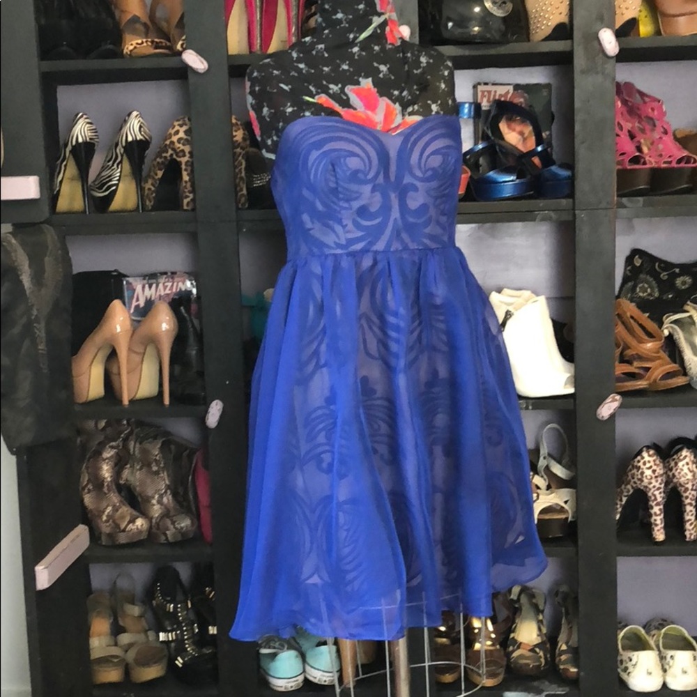 Strapless cocktail dress